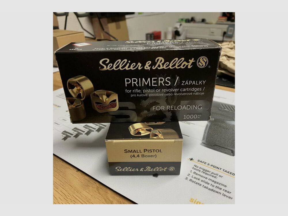 Capsules d'amorçage Petite Pistolet Sellier&Bellot