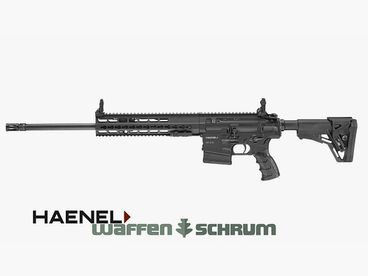 Haenel CR 6,5 zwart / Lange handbescherming / Matchtrekker