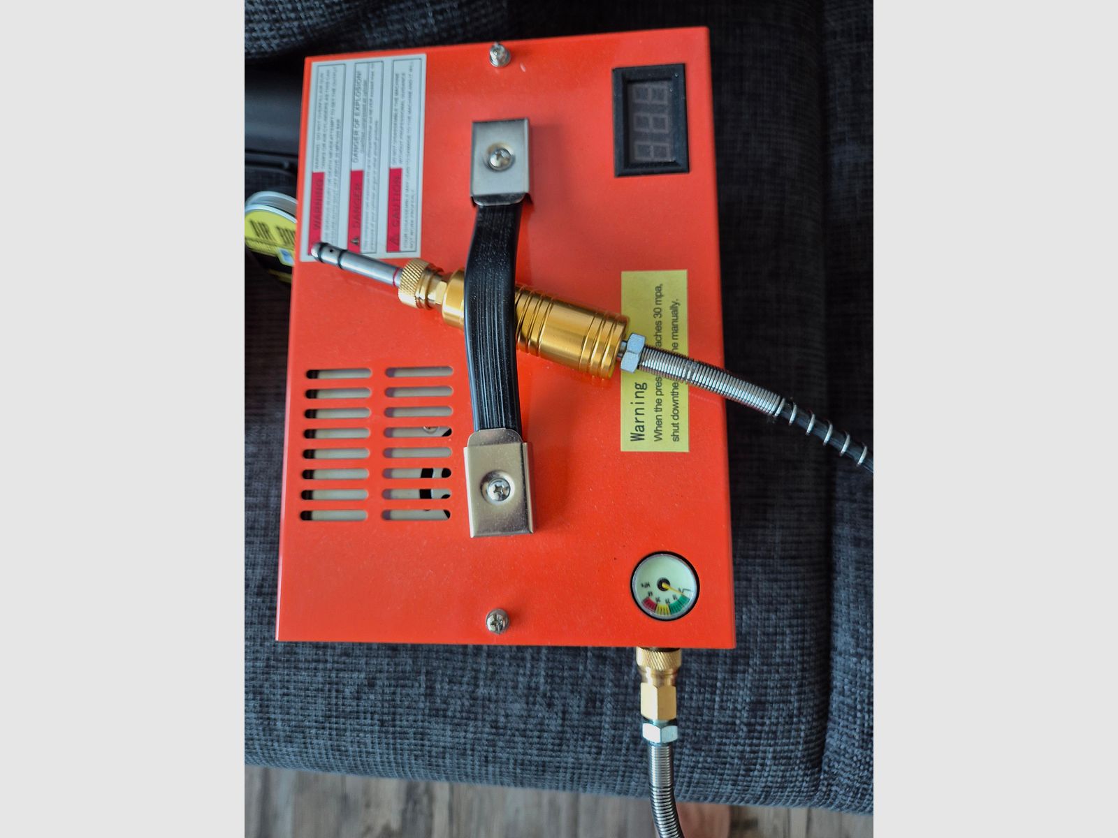 AEA HP Max MK2 9mm/.357 conjunto completo: 5 cargadores, 2 tanques, compresor VEVOR, ópticas y accesorios (GoGun 03/2025)