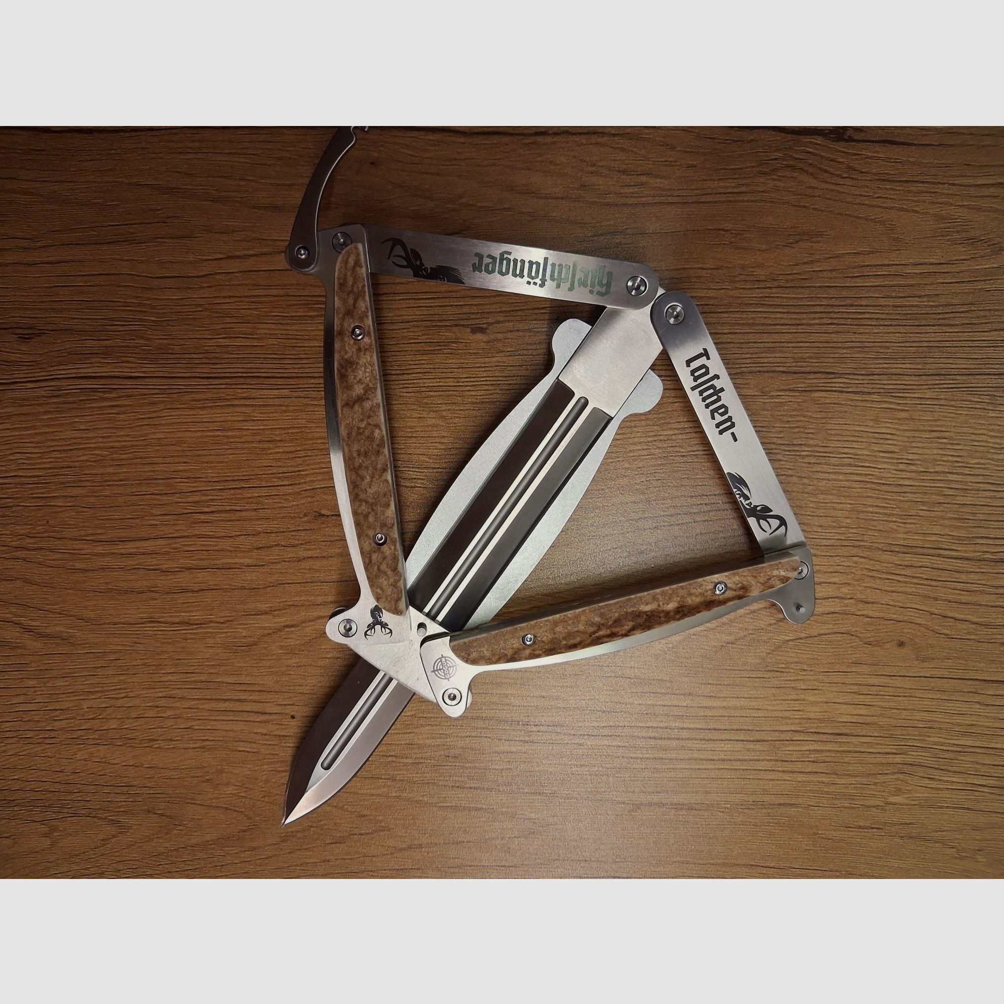 Coltello da tasca Hirschfänger Pantograph pezzo da collezione limitato Nr. 4727 di 5000