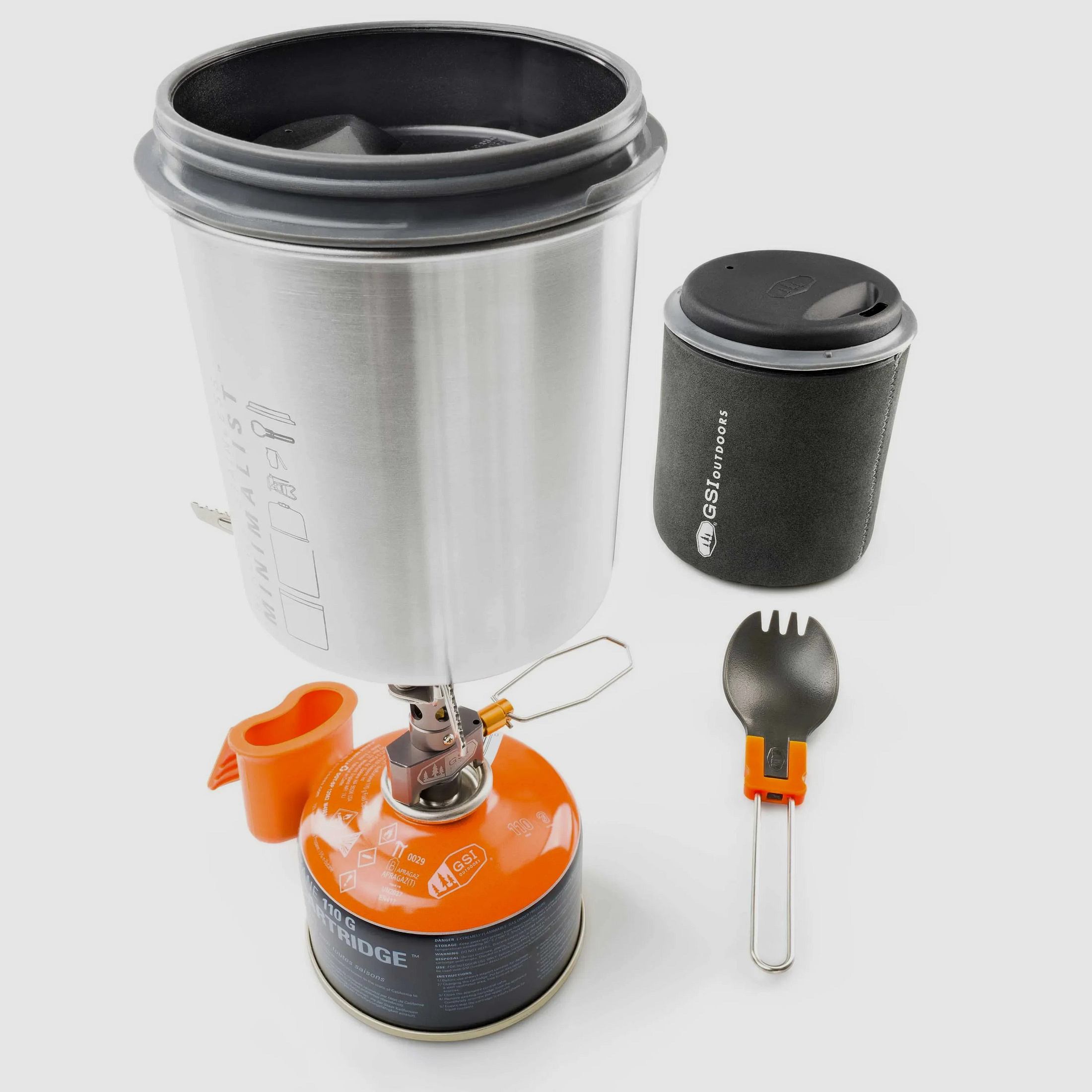GSI Outdoors GSI Outdoors Kochset Glacier Stainless Minimalist II