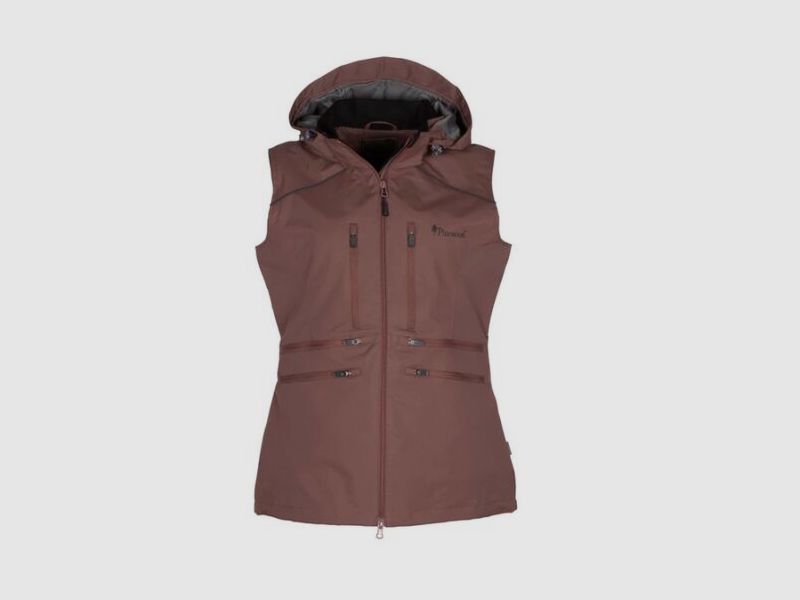 Pinewood Windblocker Damenweste Dog Sports Marron Rose M
