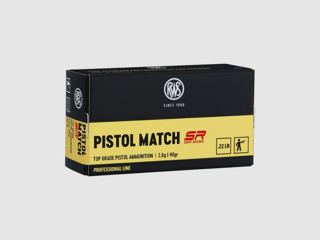 RWS PISTOL MATCH SR 22LR 50 STK