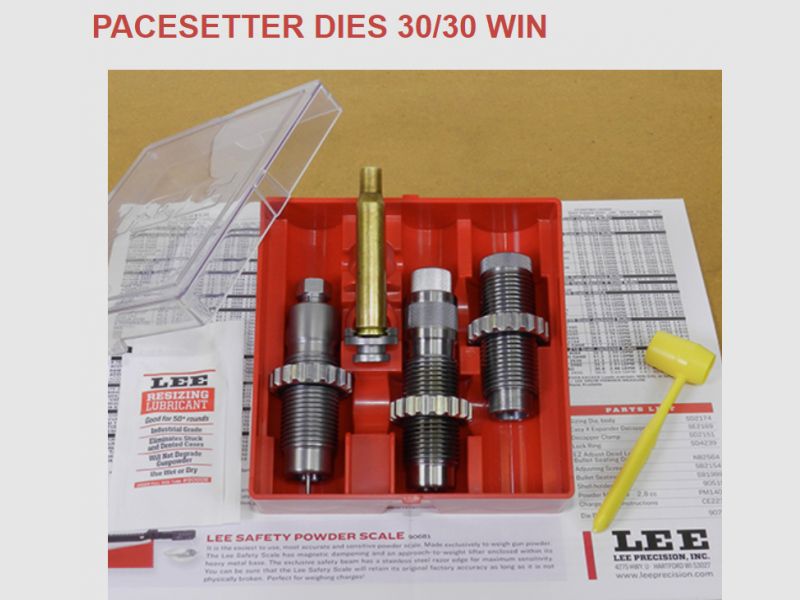 LEE 3-Die-Pacesetter Langwaffen Matrizensatz-SET Full-Length 30/30 WIN .30-30 Winchester #90506 NEU