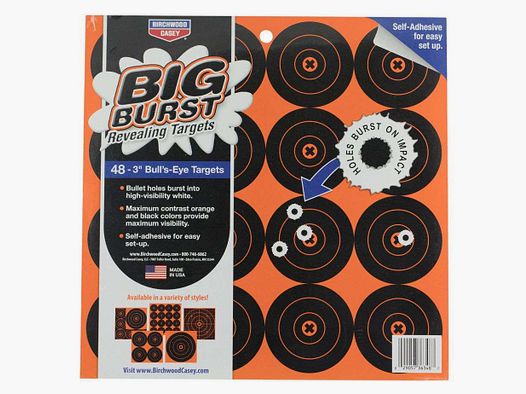 Birchwood Bersagli Big Burst 36348 -3″ Bull’s-eye