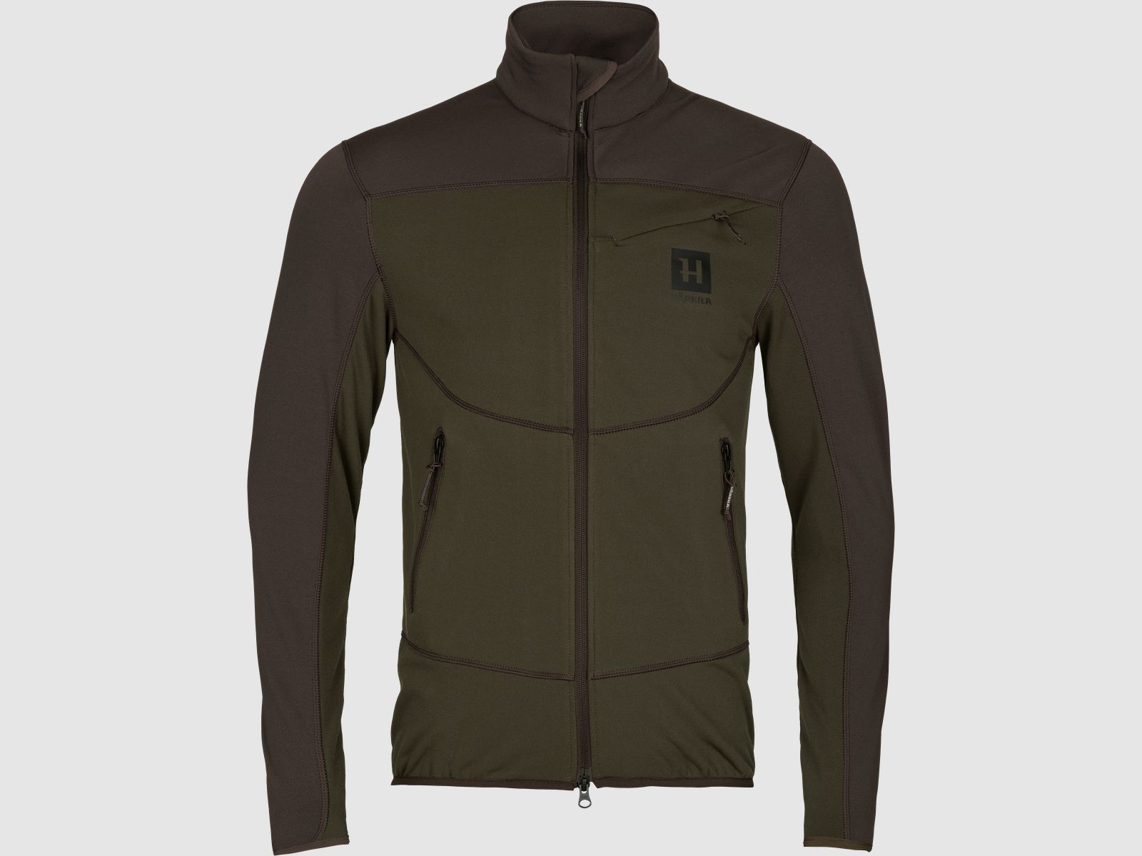 Giacca in pile Olaf Willow Green/Shadow Grey L