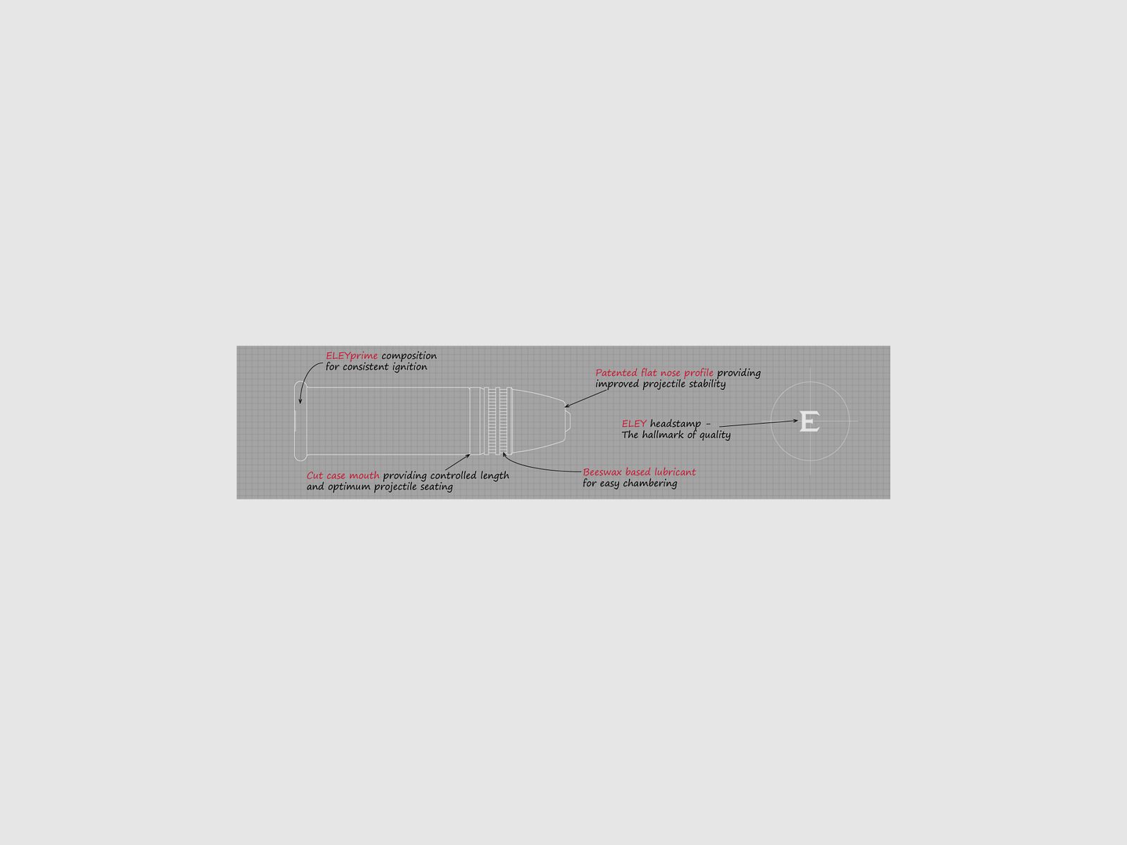 ELEY 22 LR 40 GRS / 2,59 G MATCH FN 50 STK, Bild 2 von 2