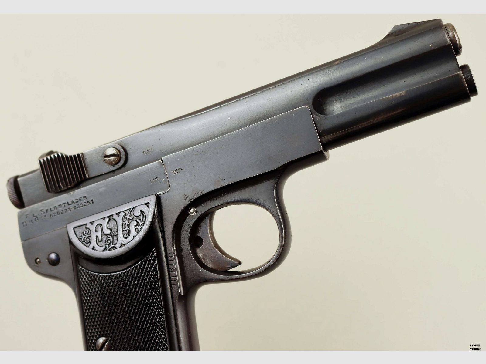 Pistola Langenhan mod. 1 cal. 7,65 mm matr. 70806, immagine 7 di 10