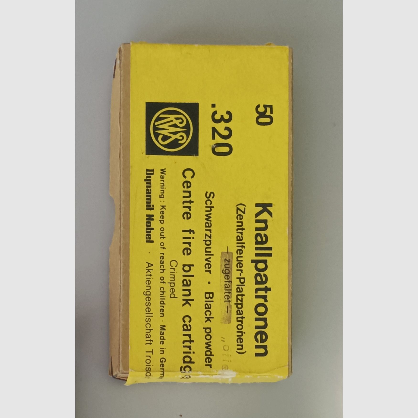 RWS .320 Knallpatronen
