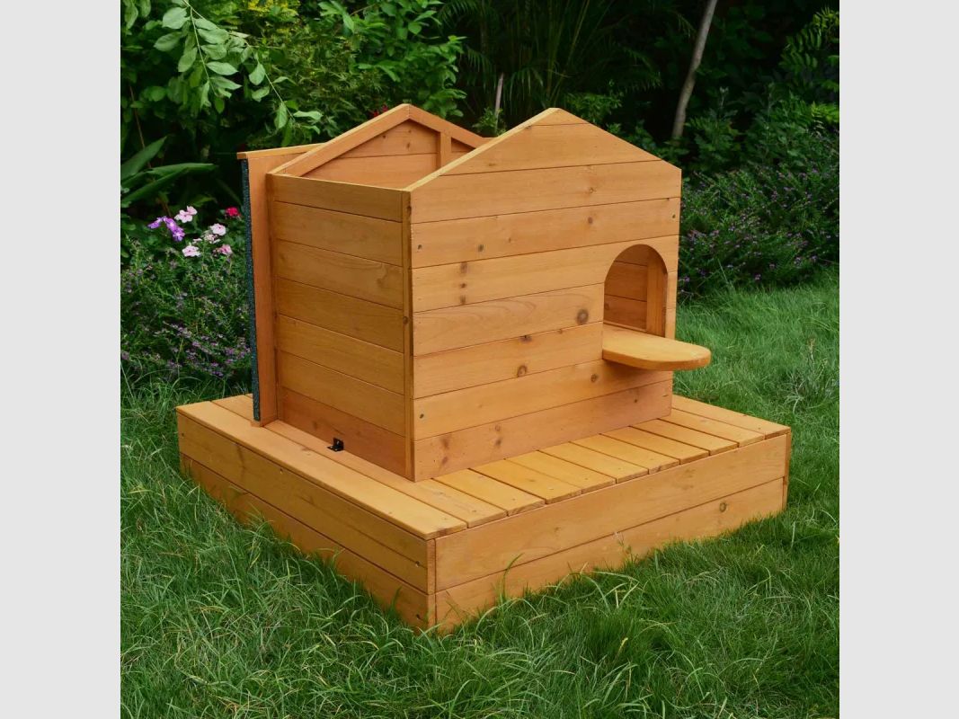 3 Drijvende Houten Nestkasten - 72 x 49 x 58 cm, afbeelding 3 van 6