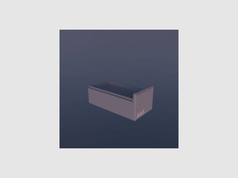 Filamelt AAA Scatola per batterie "Coperchio scorrevole" - per 10 / 20 / 25 / 50 batterie