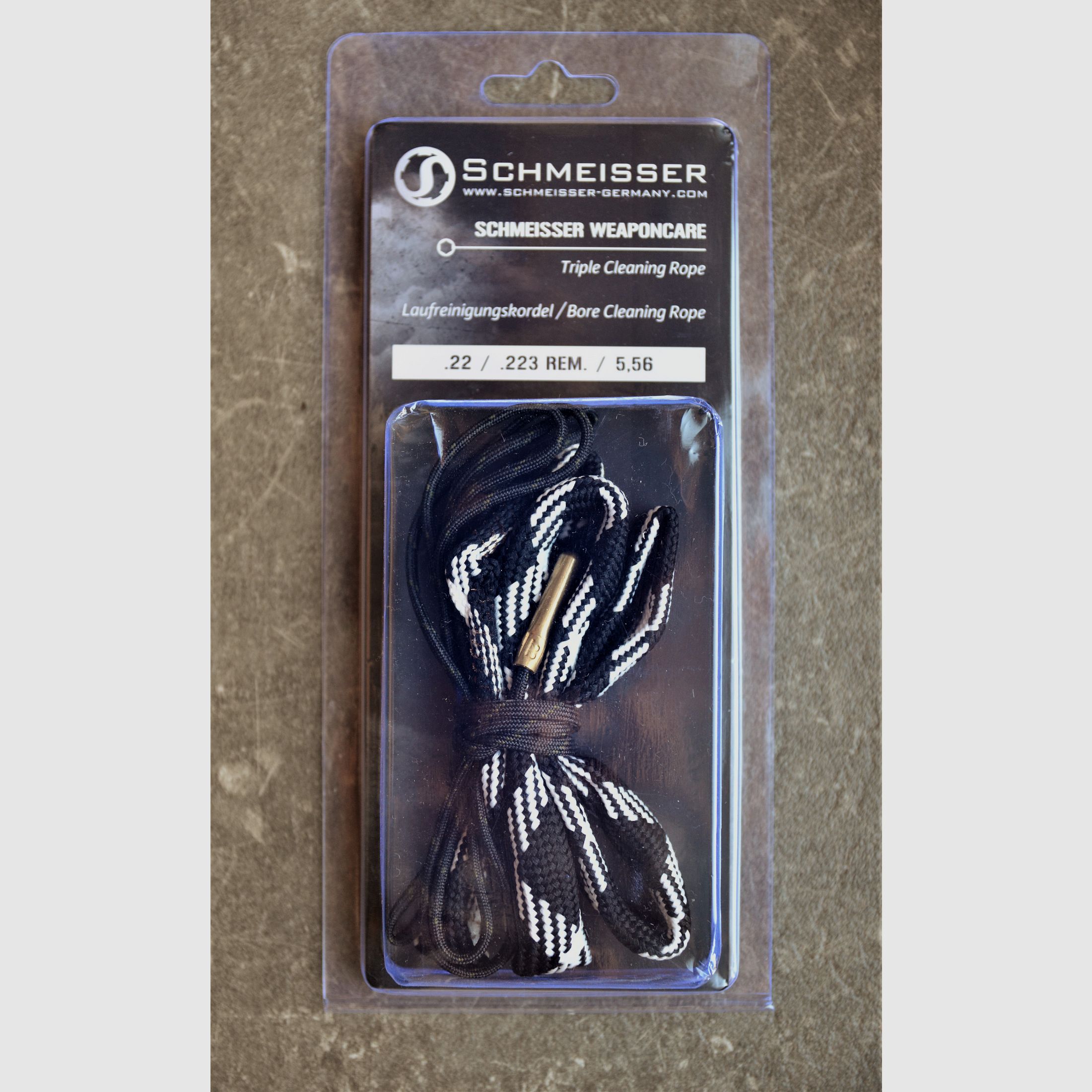 Schmeisser WeaponCare Triple Cleaning Rope .22/.223/5.56 – Laufreinigungskordel