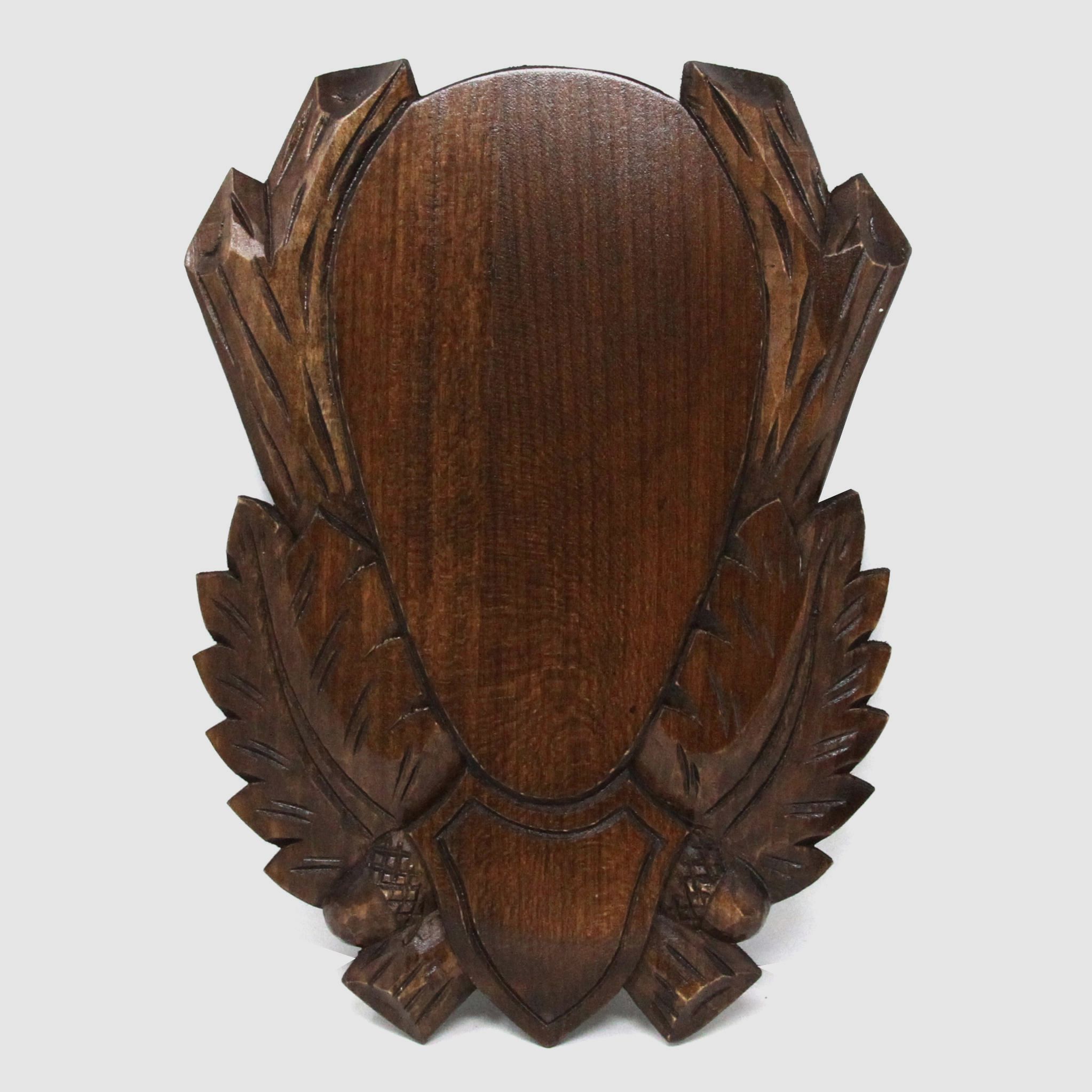 Fritzmann – Monture de trophée en tilleul sculpté pour chevreuil (21 x 12 cm – #00217-01)