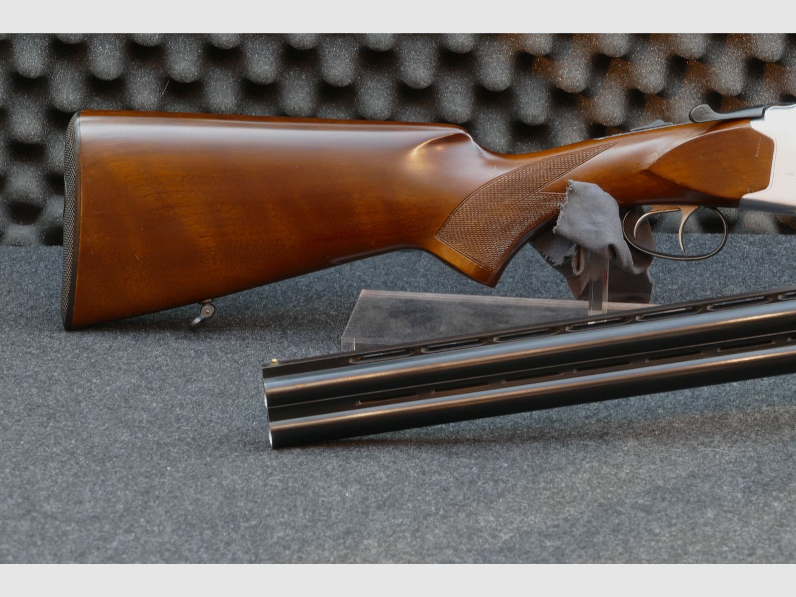 Luger – escopeta de doble cañón, cal. 12/70, perdigones de acero hasta 3,25 mm