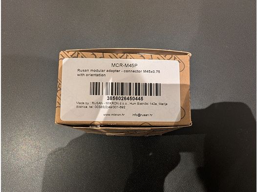 Rusan MCR M45x0,75 voor bijv. Zentron