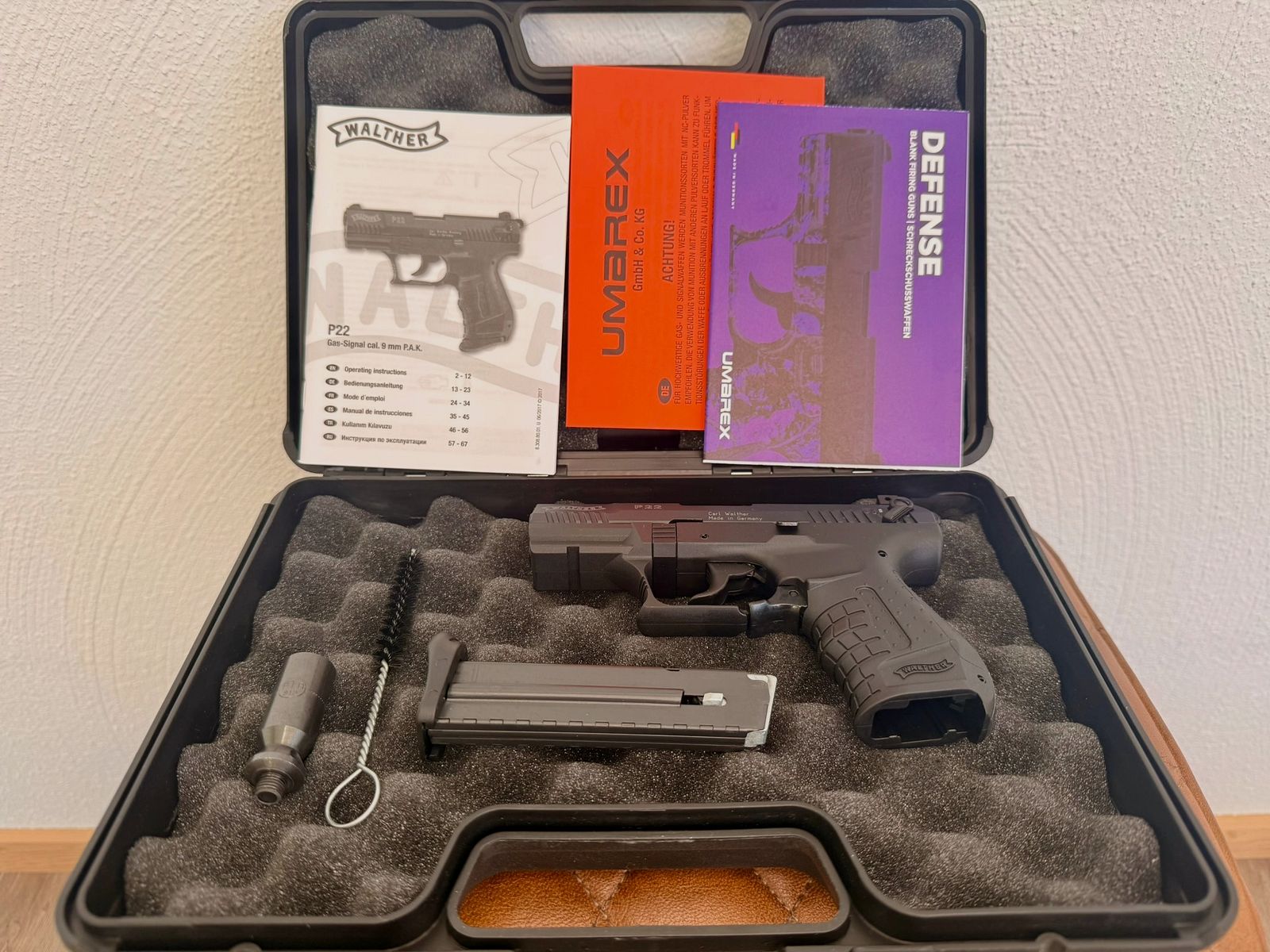 Walther P22 Ready Schreckschuss Pistole 9mm P.A.K. brüniert