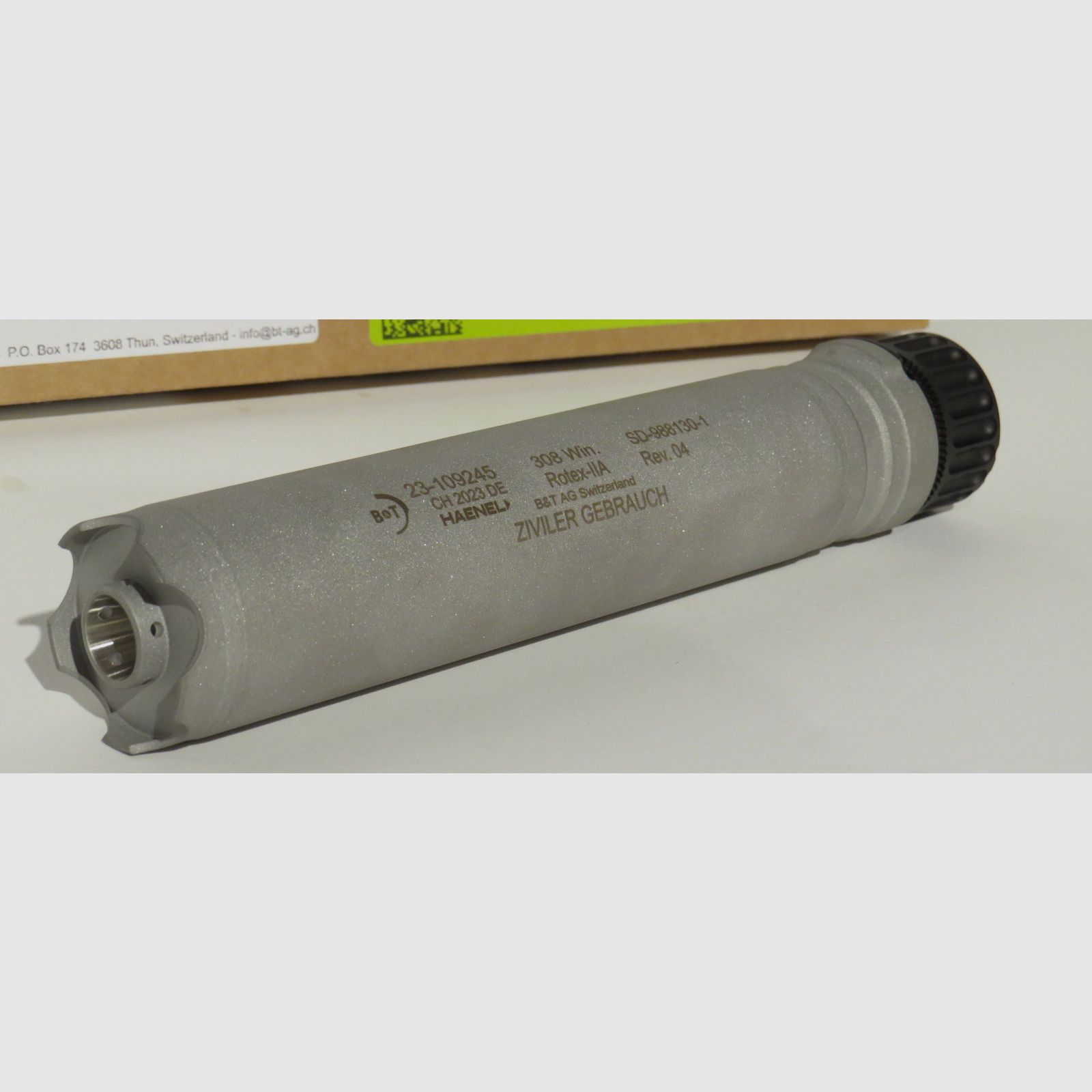 Brügger & Thomet Rotex-IIA Schalldämpfer - Cal .308 Win. - QD Schnellverschluss