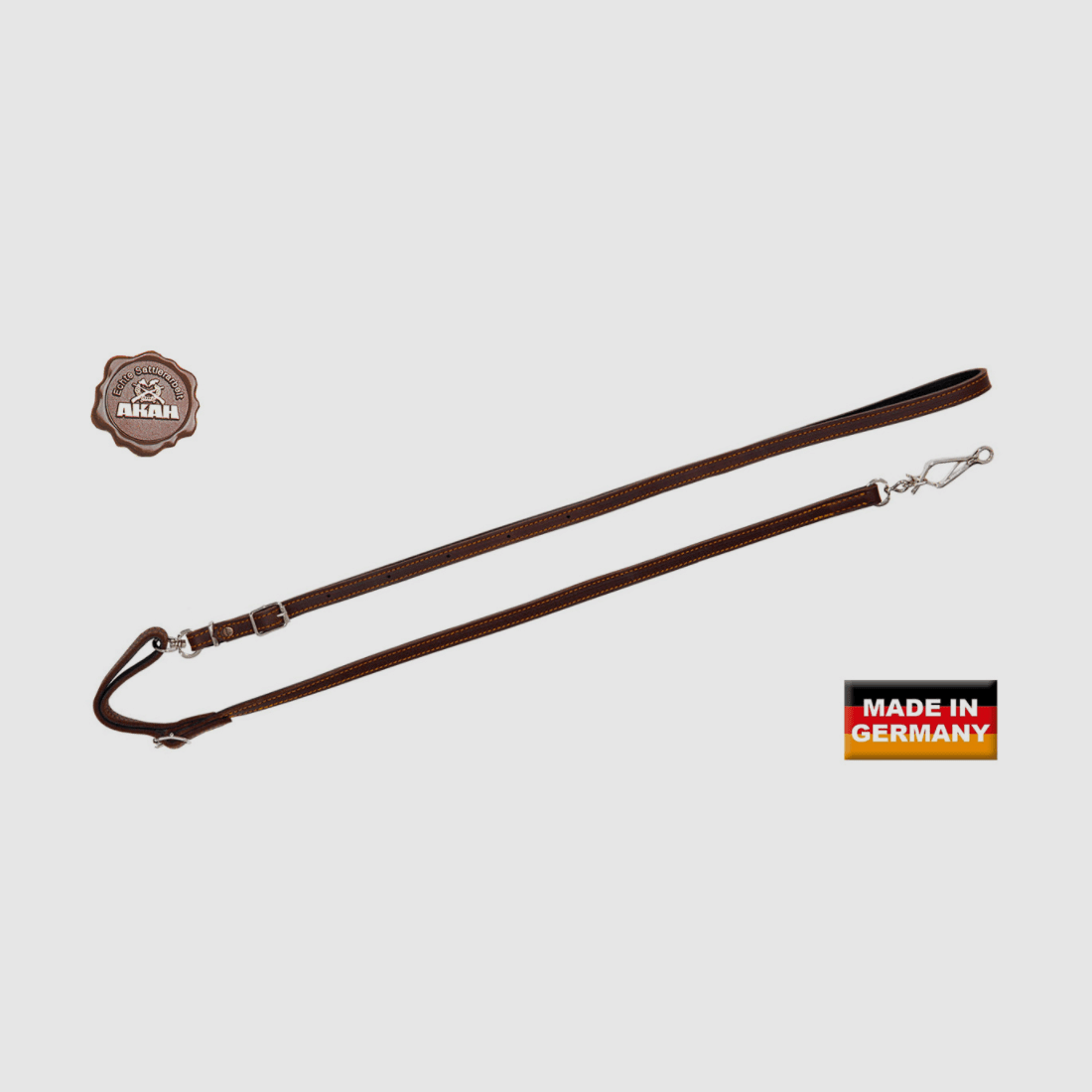 AKAH shoulder leash made of oil leather