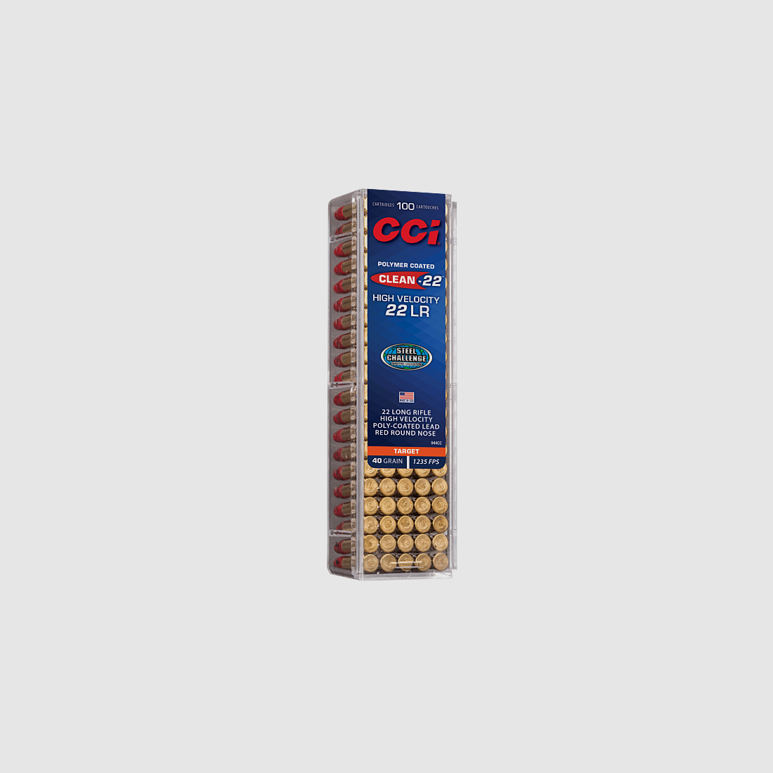 Patronen CCI Kaliber 22LR Clean-22 Hochgeschwindigkeit 40 Grain, Bild 1 von 2