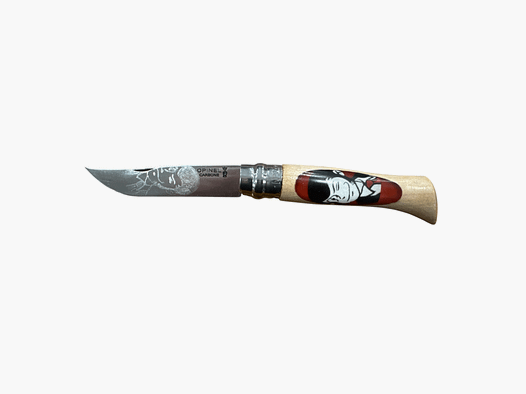 COLTELLO – OPINEL – N.9 CARBONE REALIZZATO A MANO CON LUPIN III
