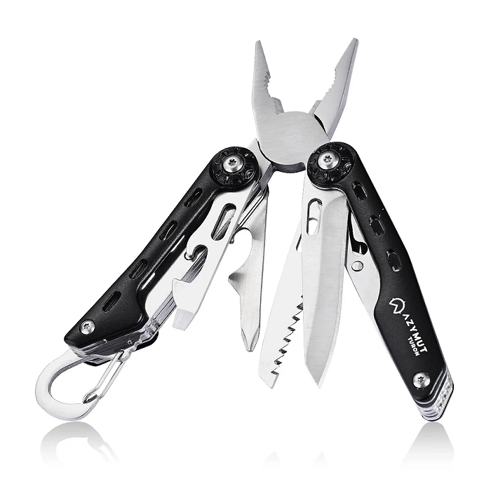 Multitool AZYMUT Turon – 10 Werkzeuge + Karabiner + Gürteltasche, Bild 1 von 20