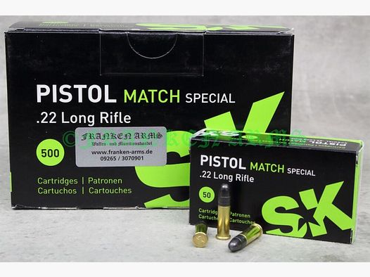 SK Schönebeck Pistol Match Special .22 l.r. 40gr. 2,59g 50Stück Staffelpreis