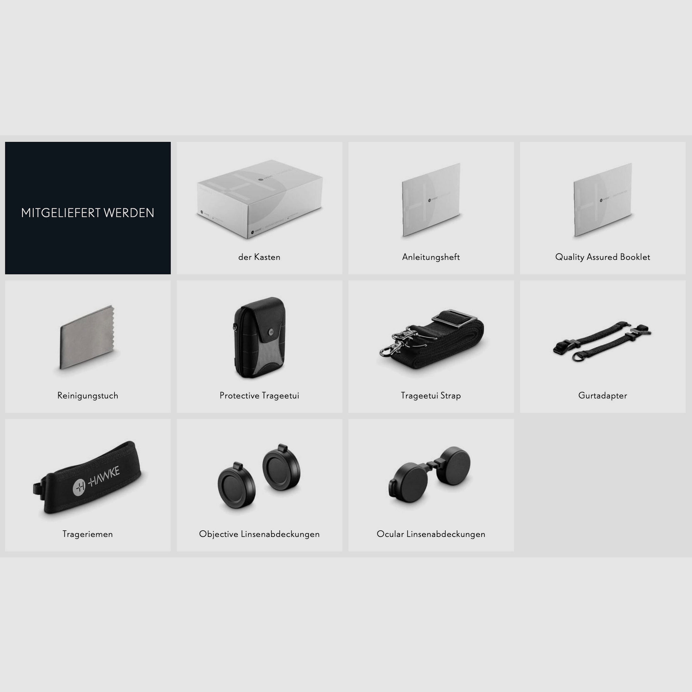 HAWKE 38013 Frontier HD X 10x42 binoculars with strap and carrying case Birdwatcher