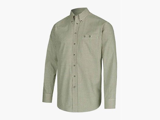 Böcker Hemd Comfort Fit Oliv kariert