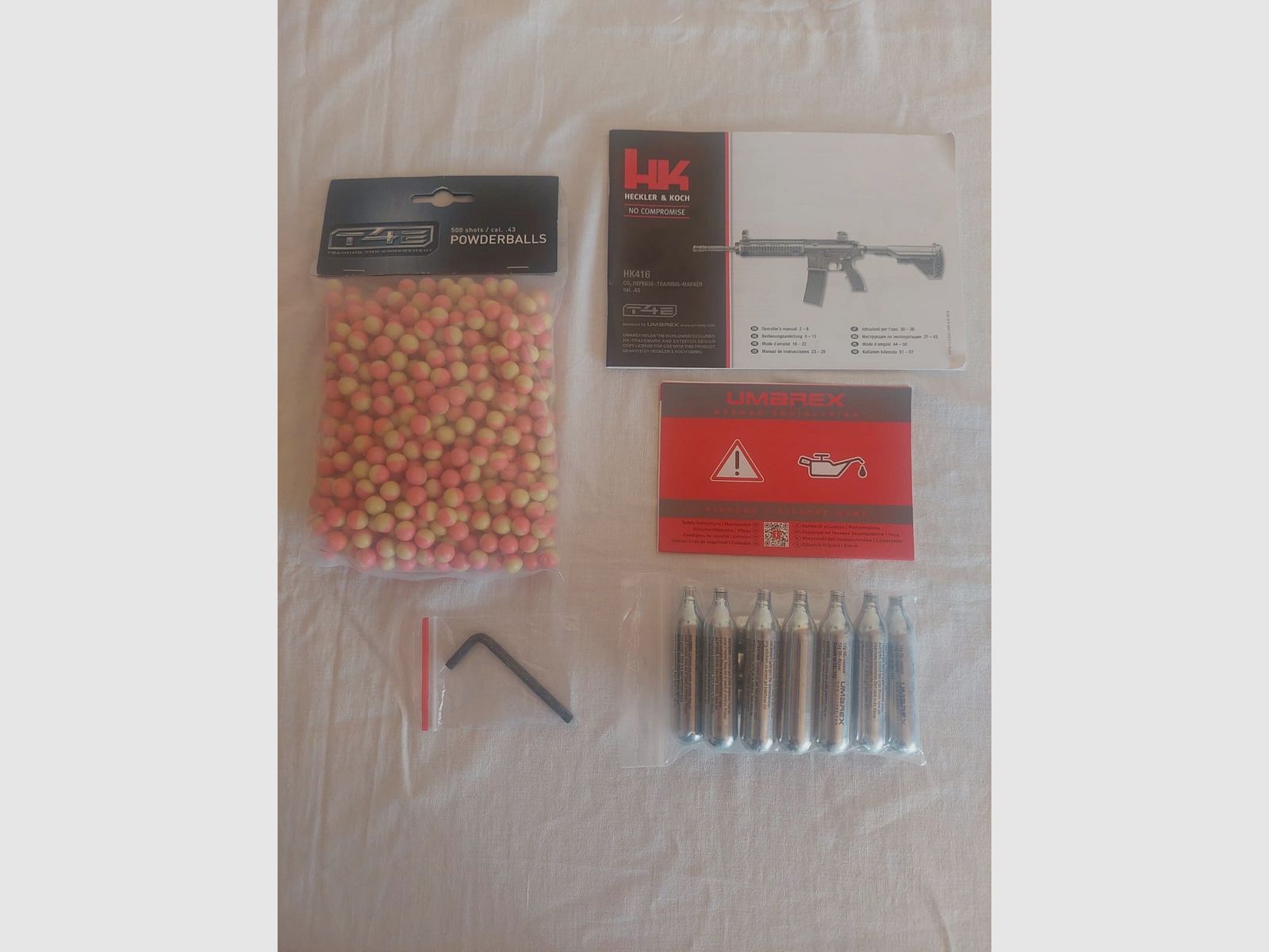 Umarex T4E/ HK416 D RAM Kal 43 met accessoires