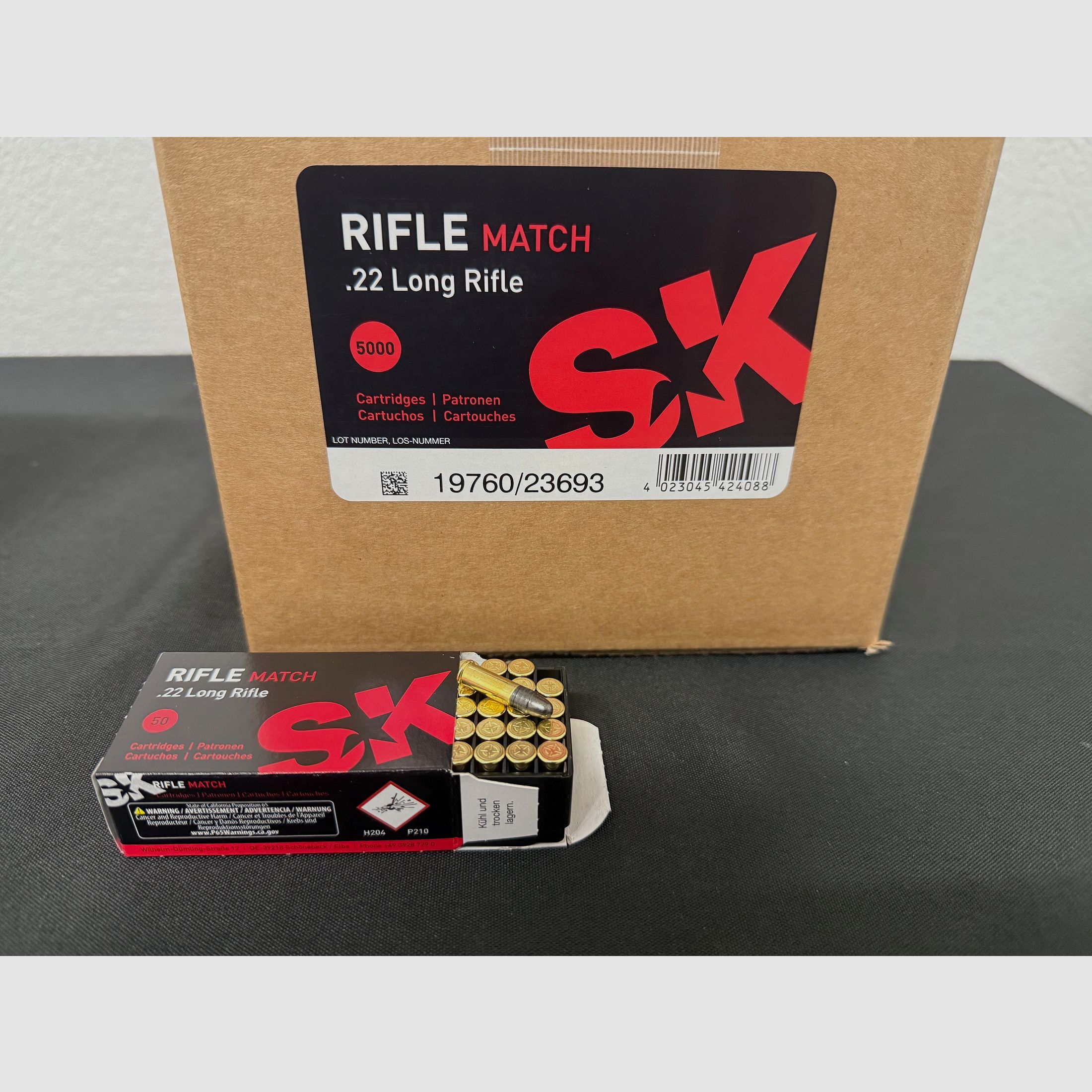 SK Schönebeck .22 LR Gewehr Match Kleinkalibermunition