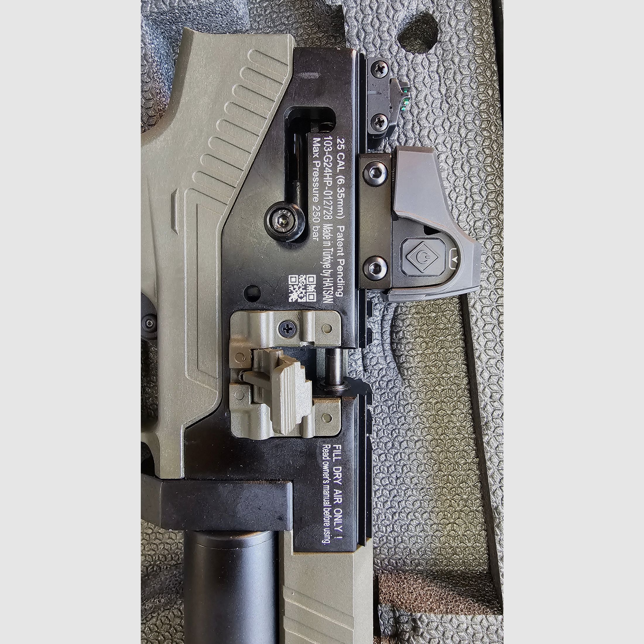 Hatsan PCP Pistole VELOX, Kaliber 25