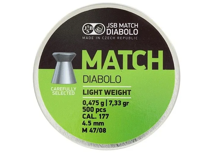 JSB Match Poids léger 4,5 mm 7,33 grain