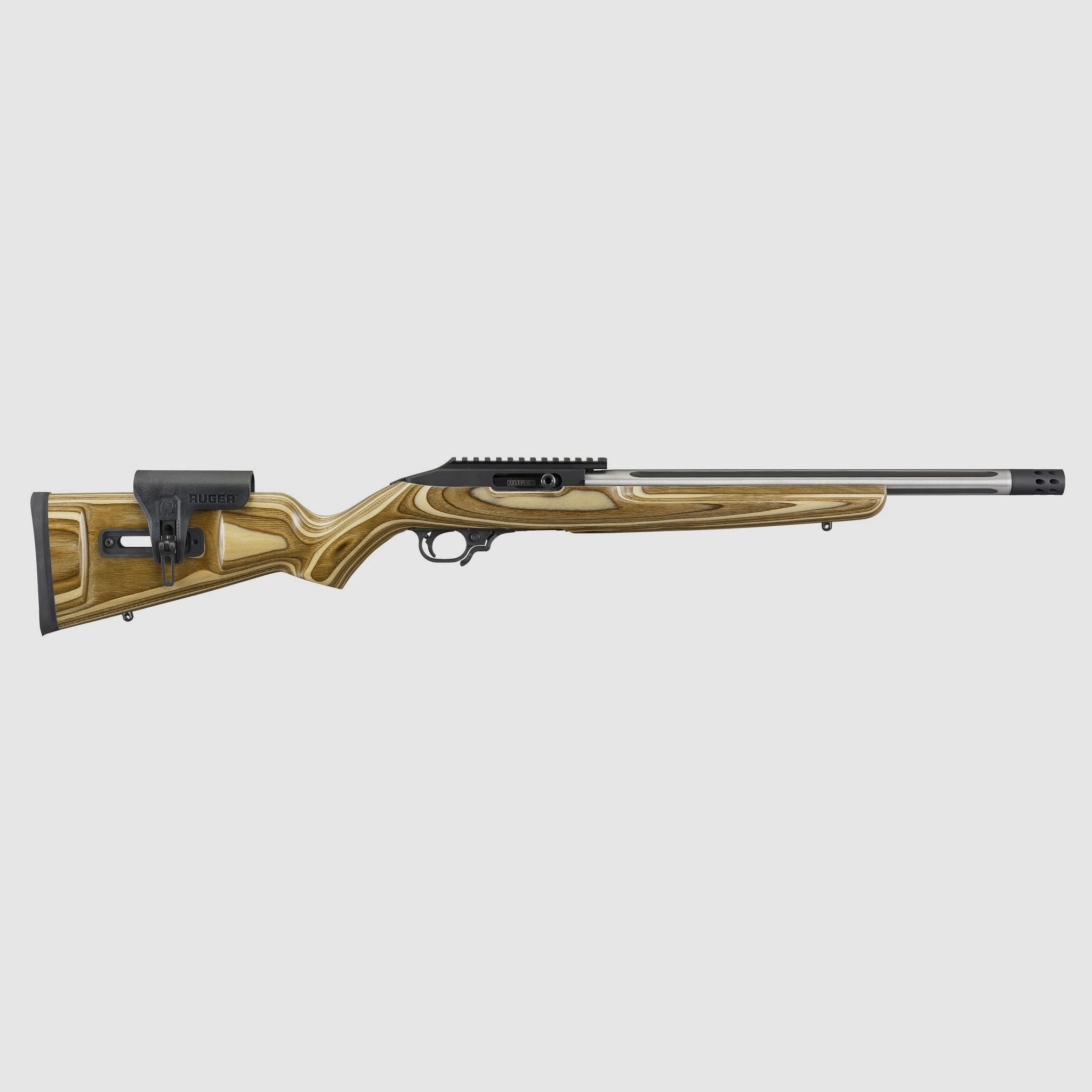 RUGER 10/22® COMPETITION .22 LR 16.1"/41CM NATURAL BROWN LAMINATE