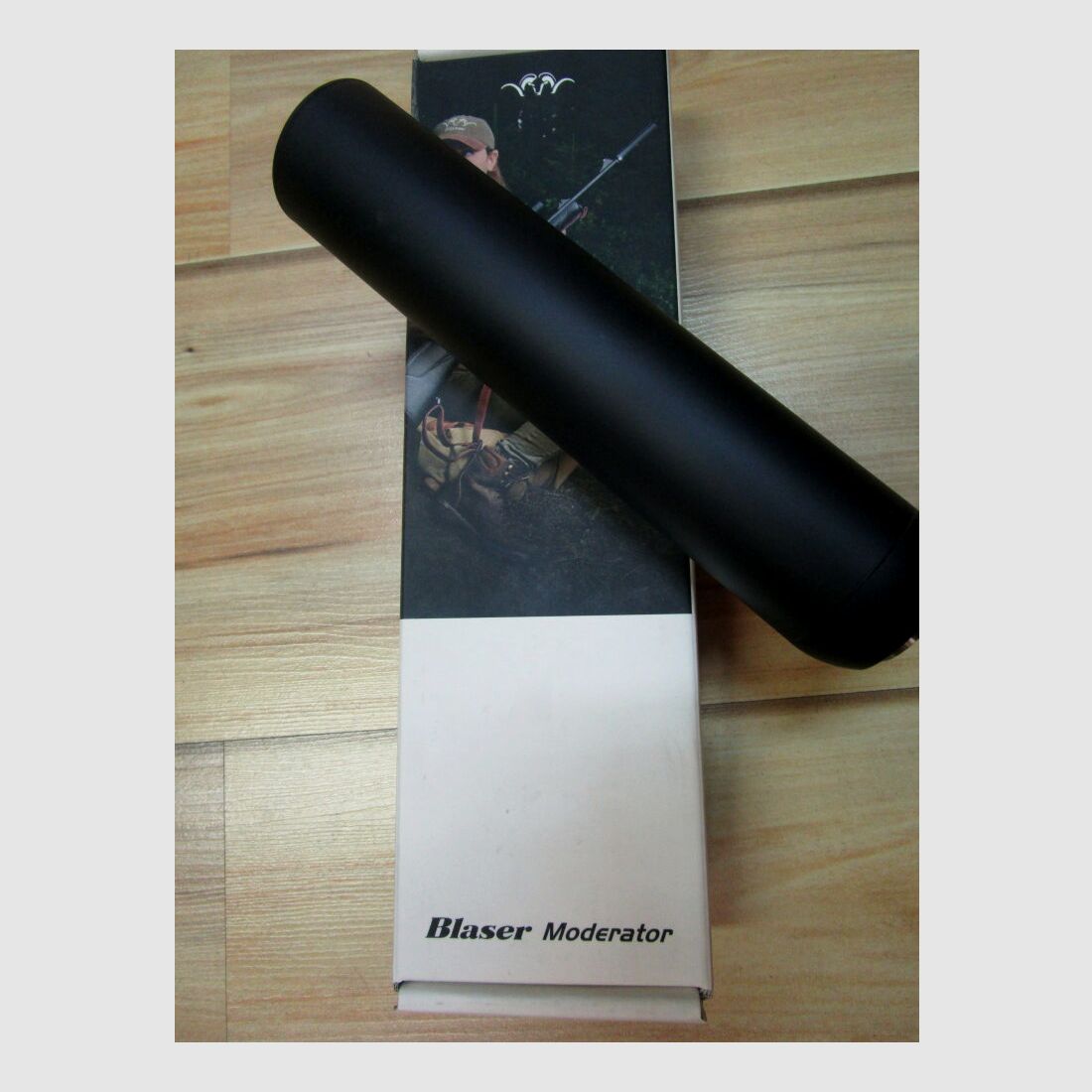 Blaser moderator on barrel