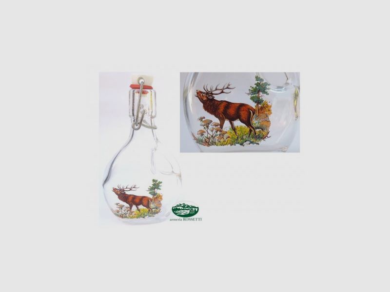 MILSPEC Glasflasche mit großem Hirsch