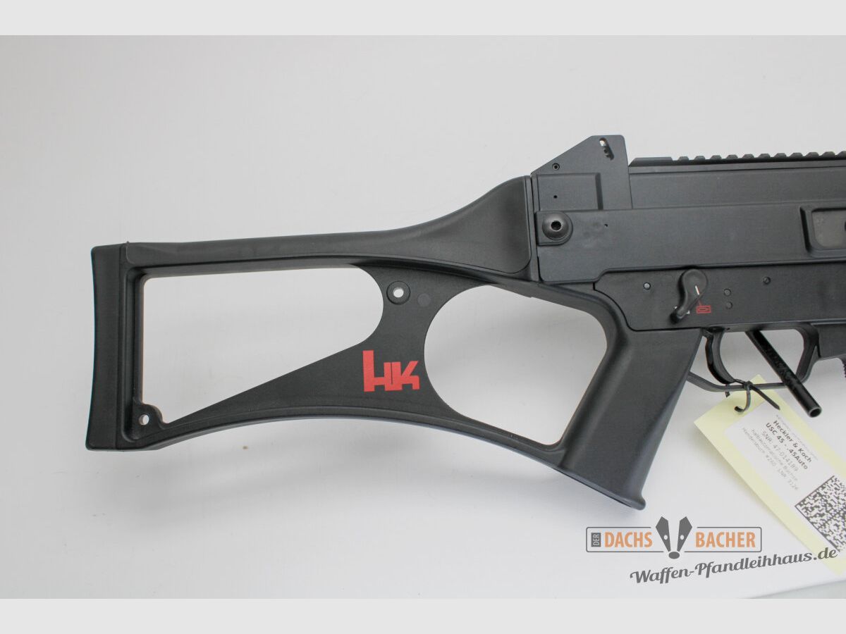 Rifle SL H&K Heckler & Koch USC calibre .45 ACP con 4 cargadores maletín