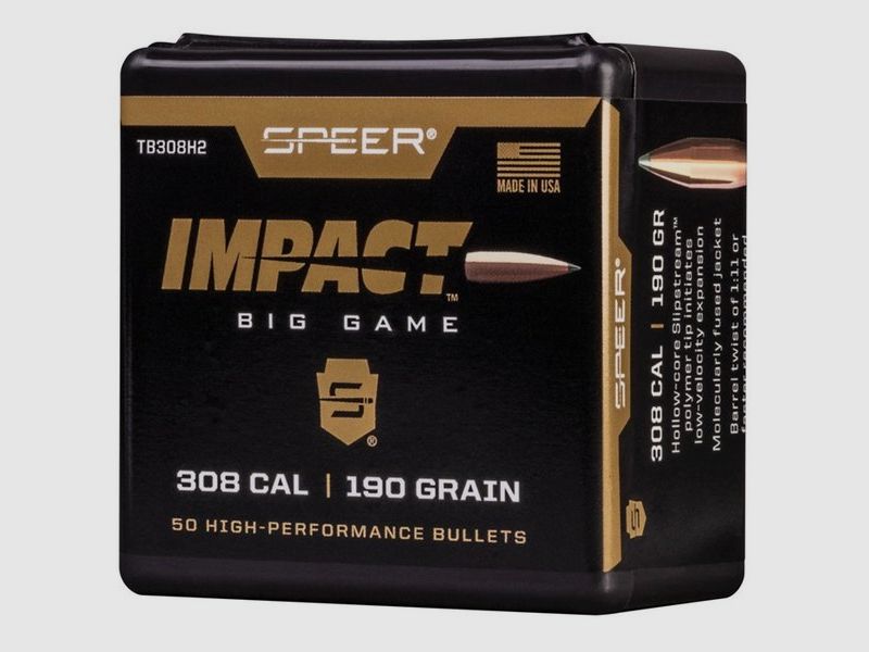 Proiettile Speer .30/.308 190GR Impact 50 pezzi