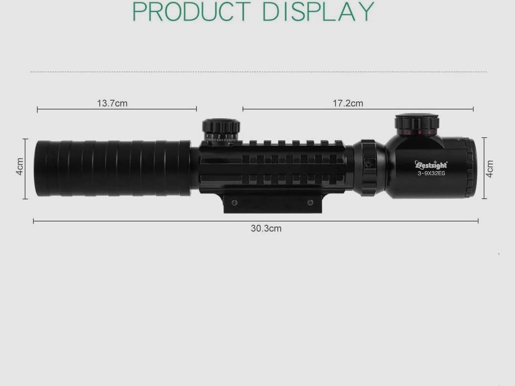 3-9x32 Scope, Jagdzielfernrohr, für Jagd, Ziel, eingebaute 11 / 22 mm Schiene, Bild 10 von 12