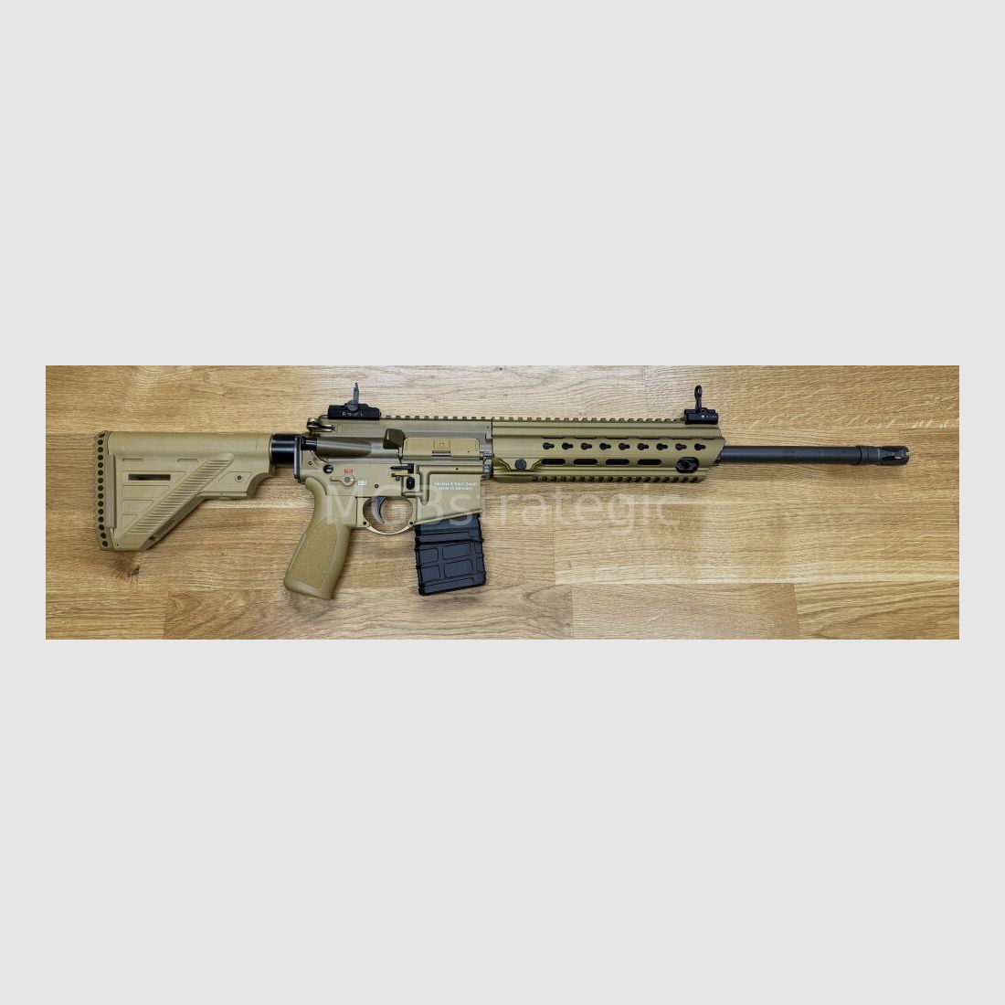 Heckler & Koch MR223 A3 Slim-Line 16,5" Lauf - halbautom. Büchse .223Rem Farbe sandfarben RAL8000 - System HK416 - sportlich zugelassen!