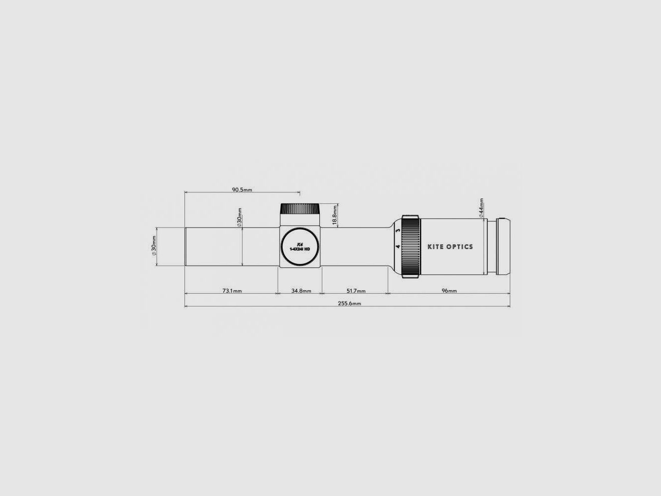 Zielfernrohr Kite Optics K4 1-4x24i, Bild 5 von 5