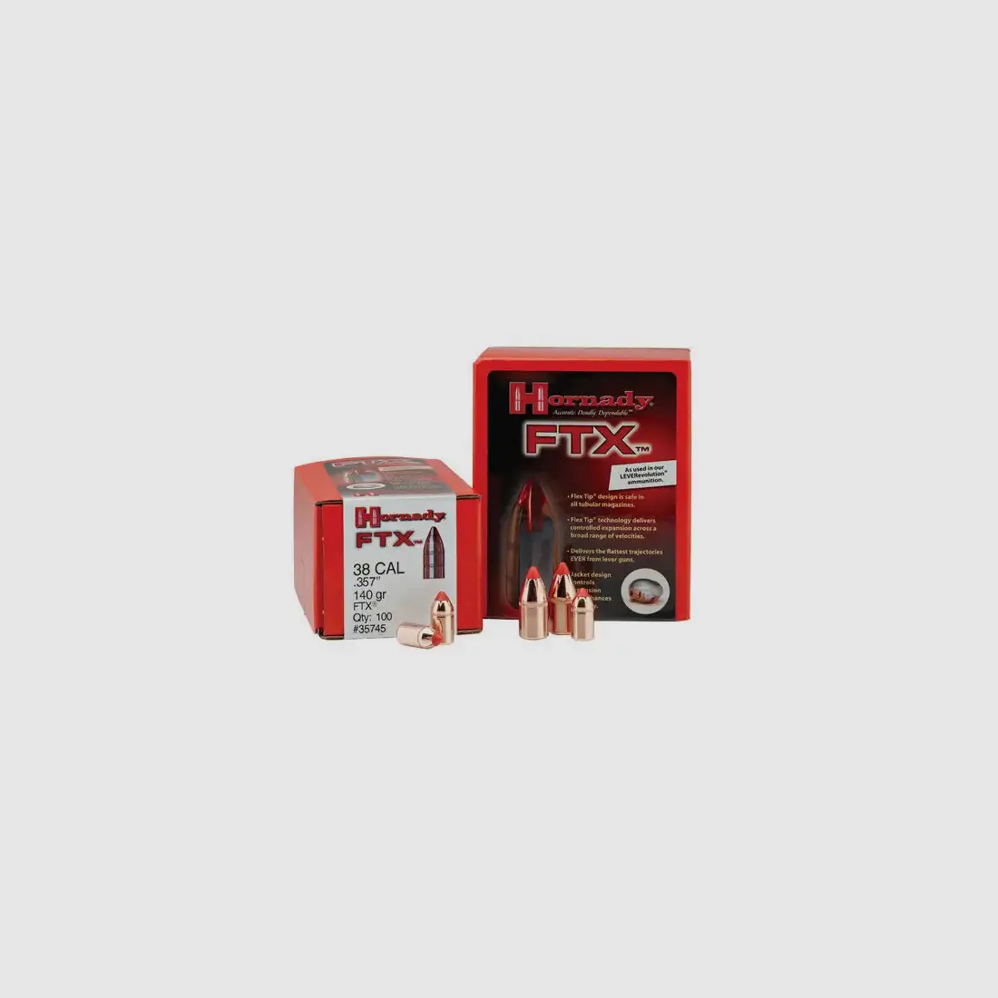 Hornady Bullets 45 Cal .452 200 gr FTX® (460 S&W), image 1 of 2