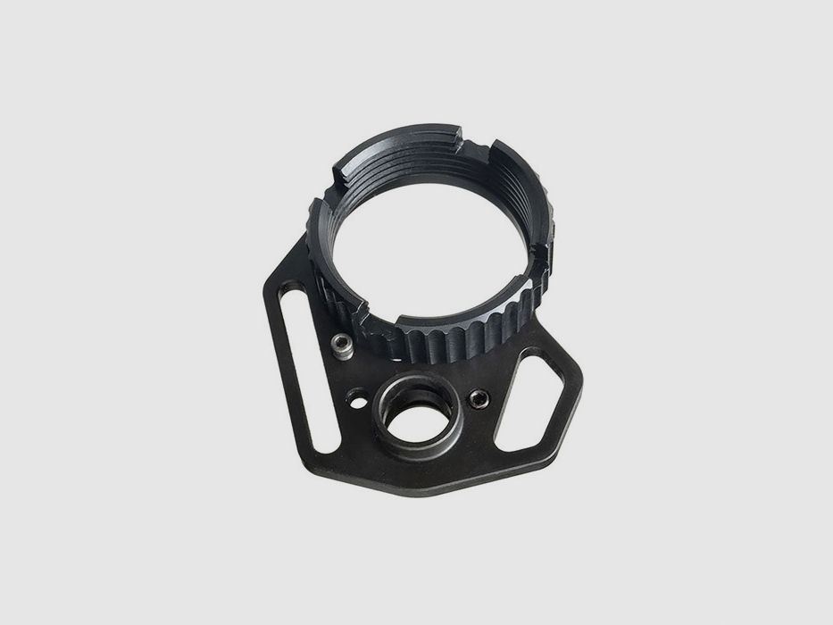 STRIKE INDUSTRIES MULTIFUNKTIONS- UND ANTI-ROTATION STRIKE INDUSTRIES MULTIFUNKTIONS-ENDPLATTE MIT ANTI-ROTATION BURGENMUTTER SCHWARZ, Bild 1 von 7