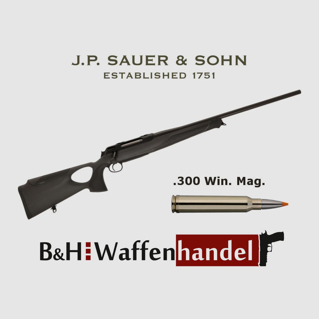 Sauer & Sohn	 S 404 Synchro XT / LL62cm / Laufgewinde / Magnum