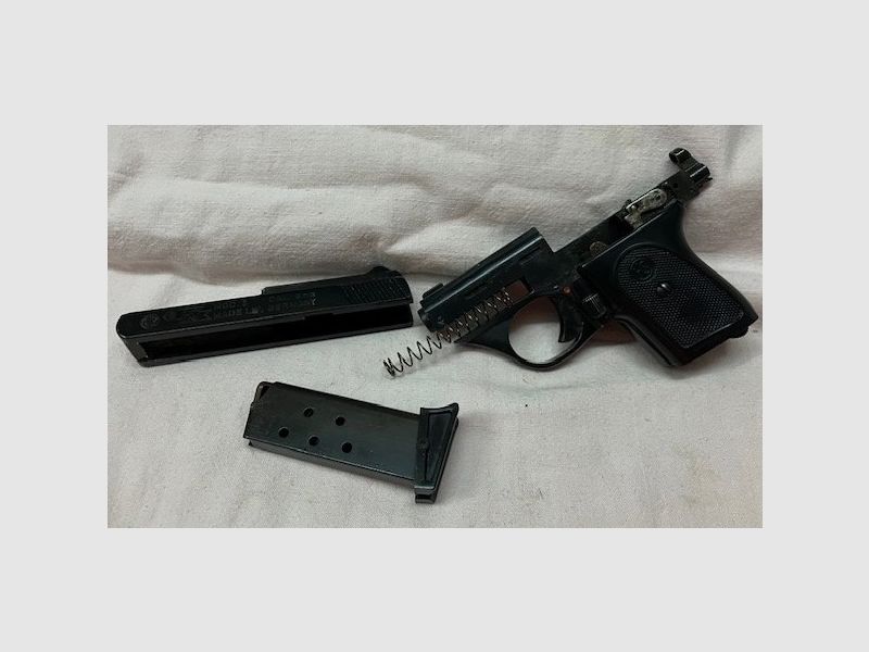 HS Gas- und Alarm-Pistole, Mod. 5, Kal. 8 mm, PTB Nr. 100, Taschenpistole 6-schüssig