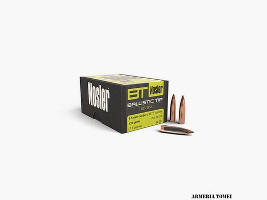 NOSLER – BULLE CAL 6.5MM 120GR BALLISTIC TIP HUNTING BULLET (50PCS)