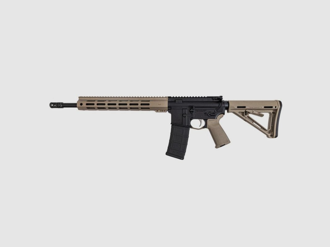 PSA 16" Mid-Length 5.56 NATO 1/7 Nitride 13" Lightweight Hex M-Lok MOE EPT Stealth Gewehr, FDE, Bild 2 von 3