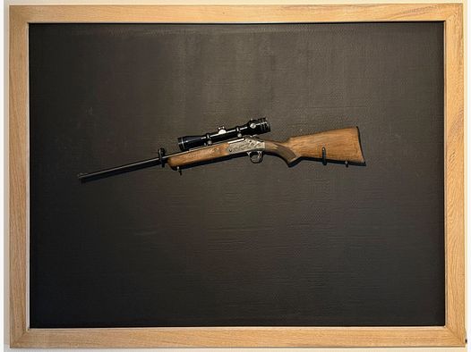Weisbach Rhöner break-action rifle caliber .22 WinMag with 4x40 scope with red dot