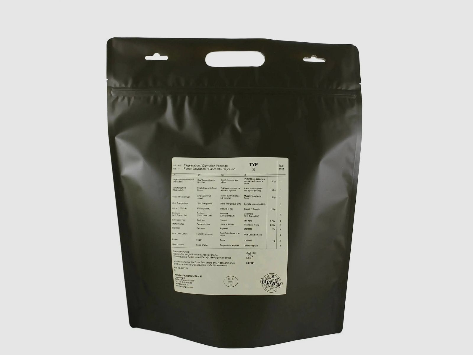 Katadyn Katadyn Tagesration Day Ration Pack Typ 3