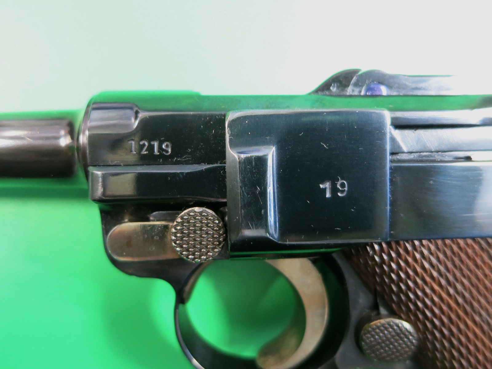 Mauser Oberndorf S/42 1937, Pistole 08 P08, 9 mm Luger, nummerngleich + perfekt!     #75