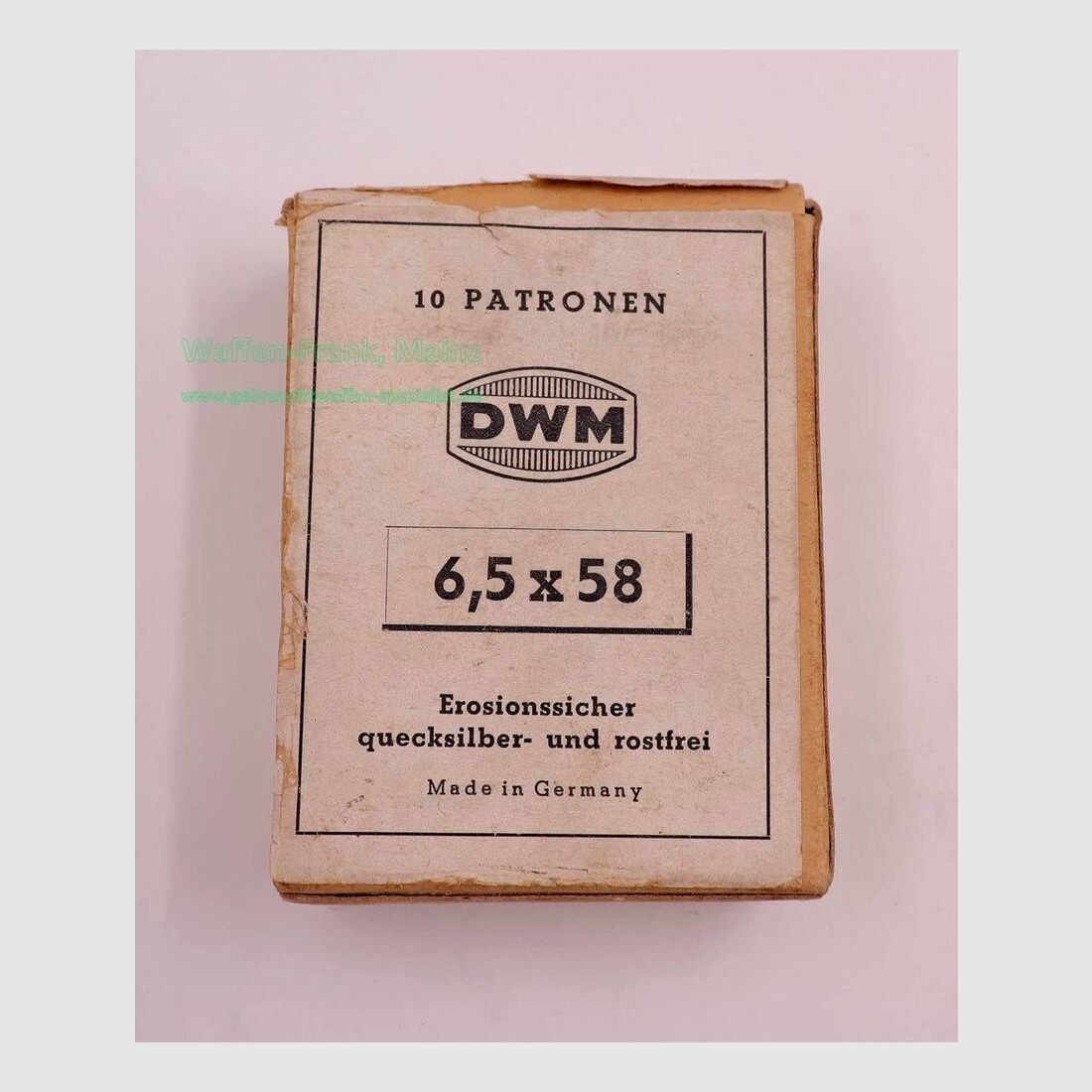 DWM, Karlsruhe Büchsenpatronen 6,5x58 Mauser
